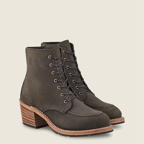 Red Wing Heritage Boots Clara - Heeled Acampo Læder - Mørke Grå - Dame 8690-EMFSN